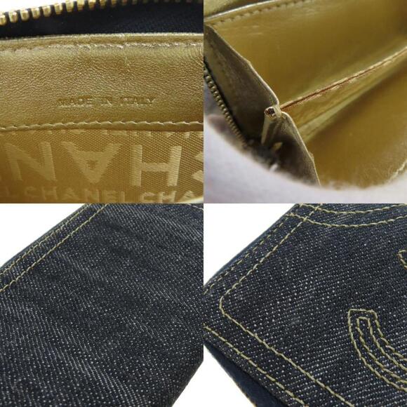 CHANEL Blue Logo Wallet - Picture 8 of 11